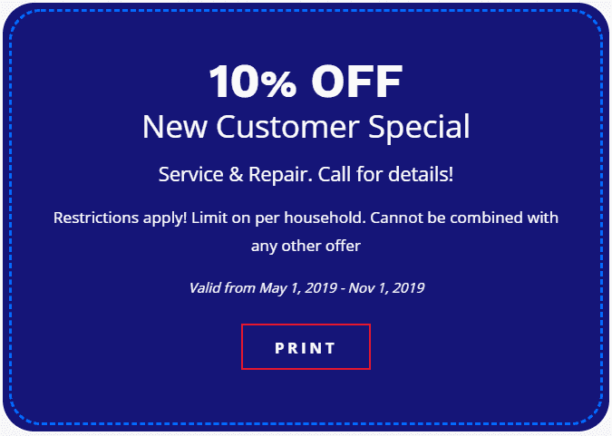 10% off coupon for new customers
